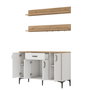 Hanah Home Armario Multiusos JE233 - 4697 Blanco y Nogal